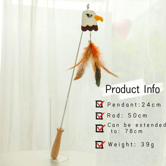 Mighty Eagle Feather Teaser Wand