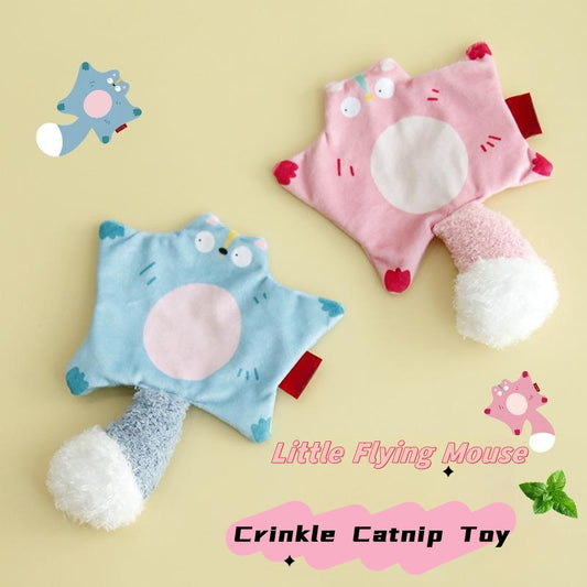 Little Flying Mouse – Crinkle Catnip Toy