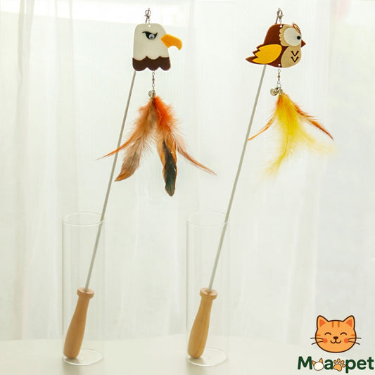Mighty Eagle Feather Teaser Wand