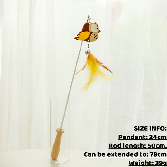 Wise Owl Feather Teaser Wand