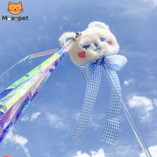 Teddy Bear Ribbon Teaser Wand