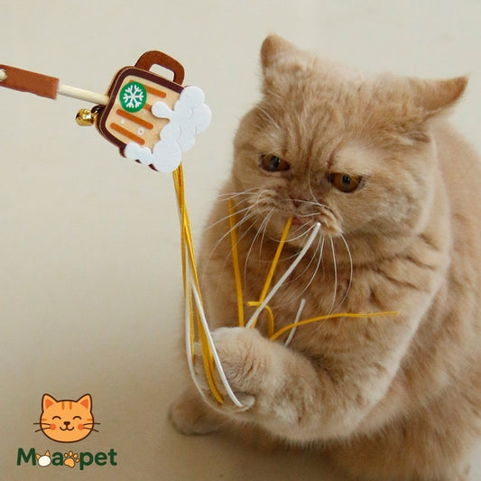 Beer Mug Cat Teaser Stick