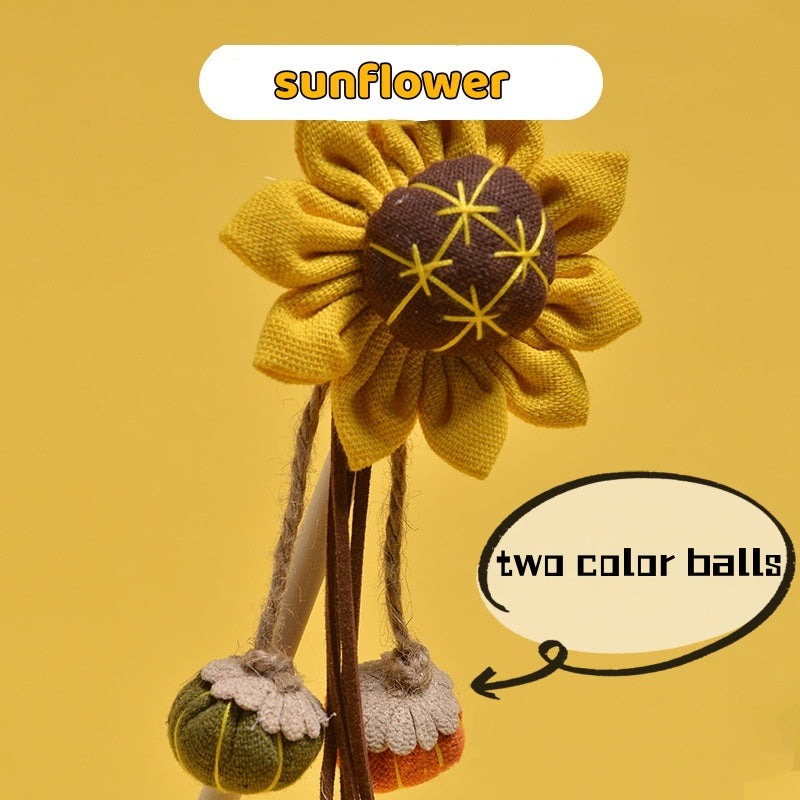 Sunny Bloom Cat Wand