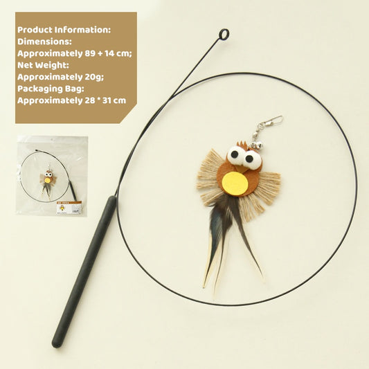 Bird Feather Teaser Wand