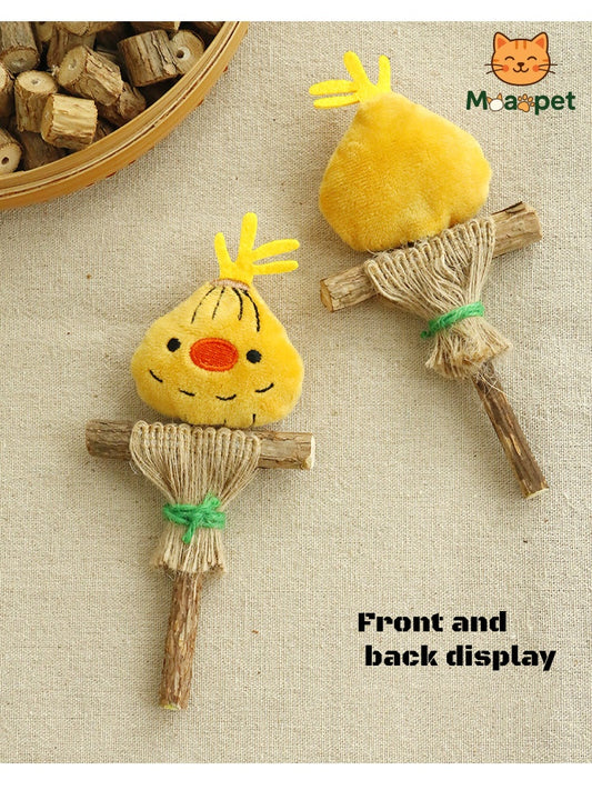 Cheerful Scarecrow Catnip Toy