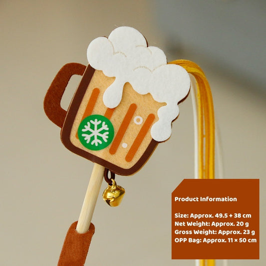Beer Mug Cat Teaser Stick