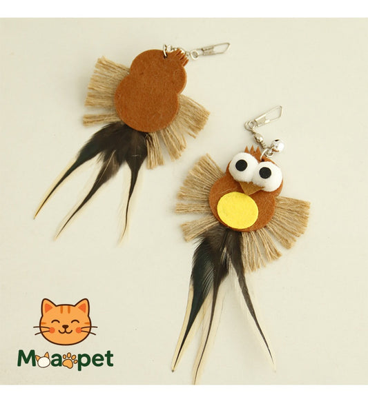 Bird Feather Teaser Wand