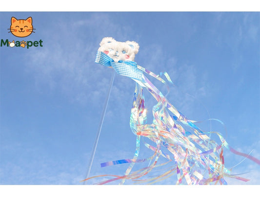 Teddy Bear Ribbon Teaser Wand