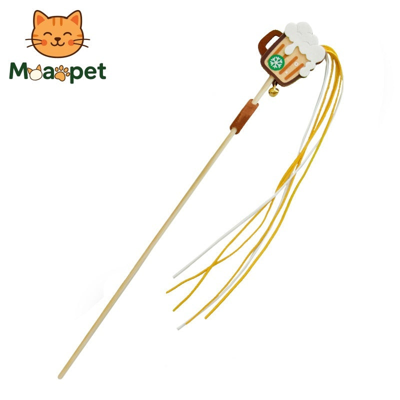 Beer Mug Cat Teaser Stick