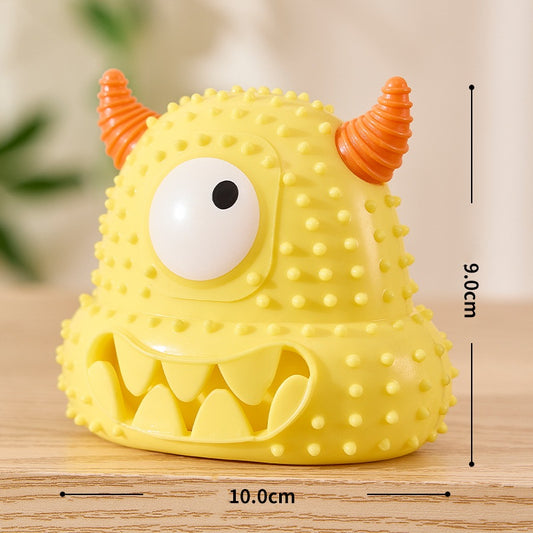 Yellow Cyclops Monster Chew Toy